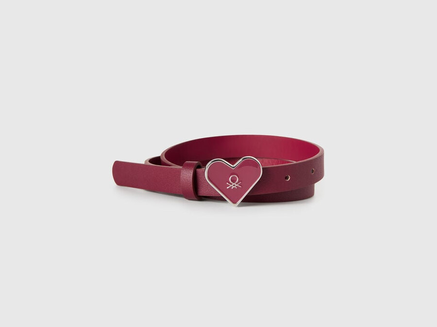belt with heart buckle