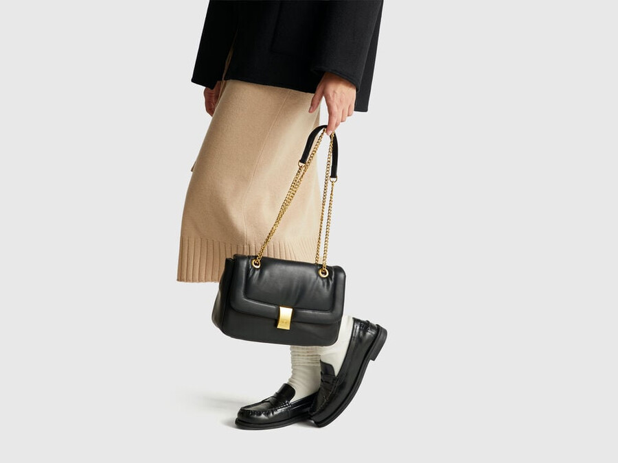imitation leather fabric bag