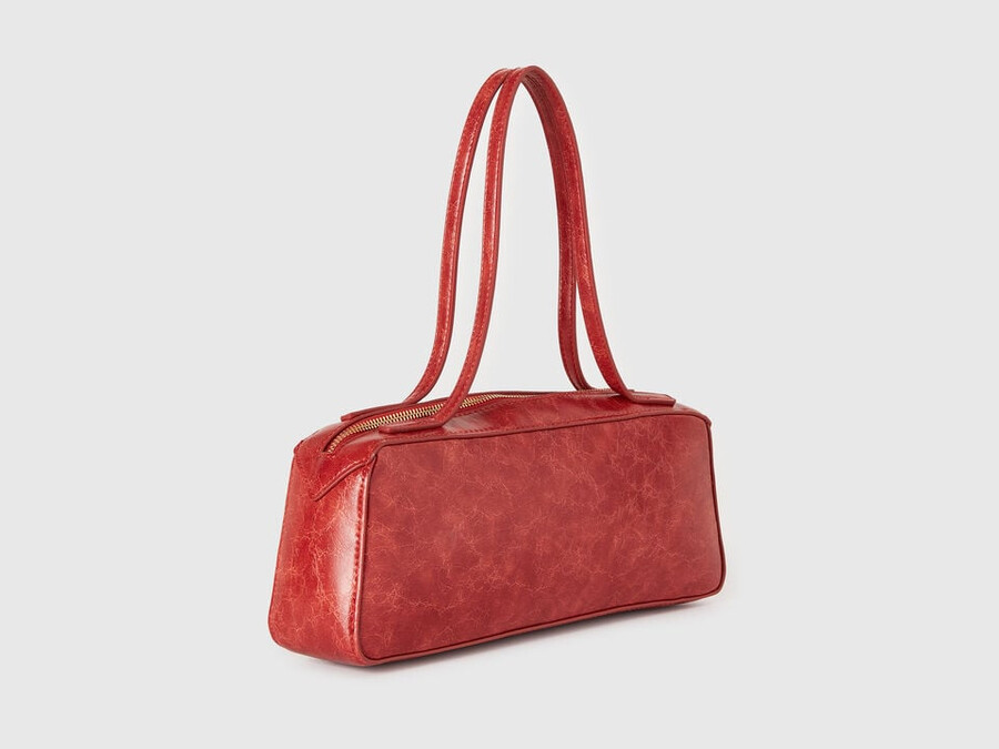 shoulder bag in imitation leather