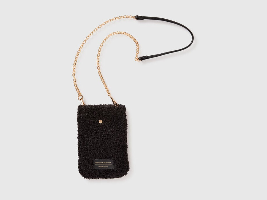 faux fur cell phone holder