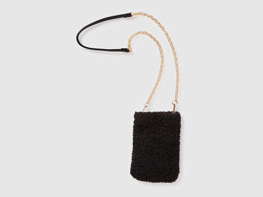 faux fur cell phone holder