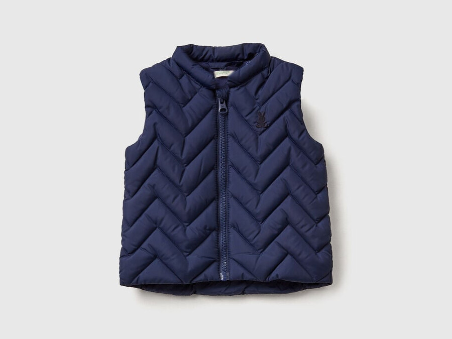 padded vest in technical fabric