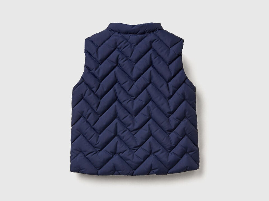 padded vest in technical fabric