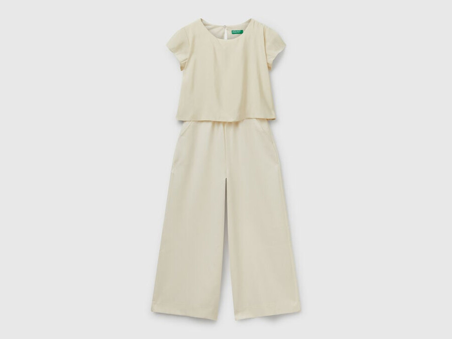 flowy short sleeve jumpsuit