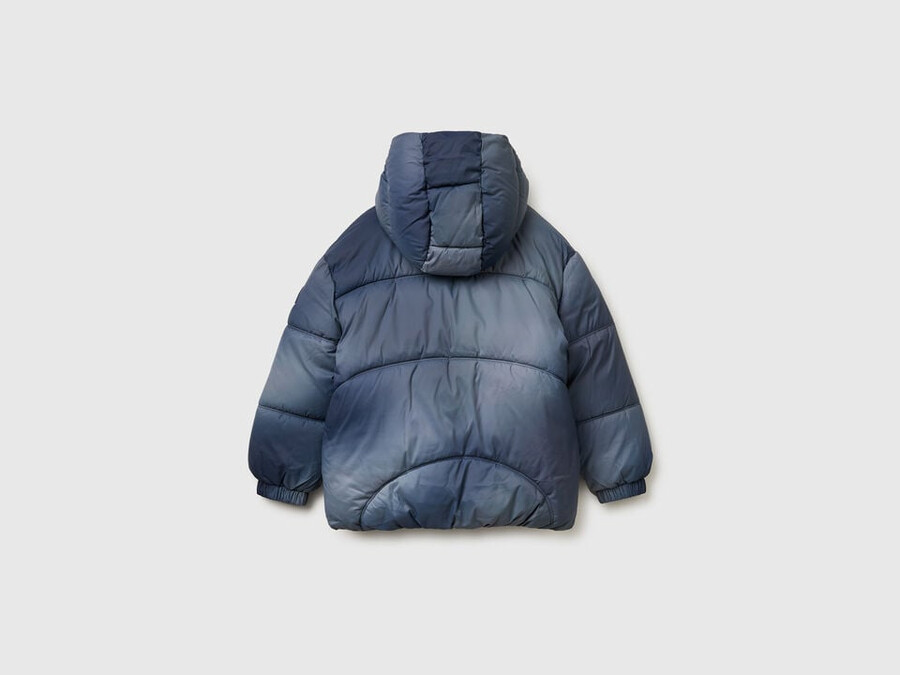 padded jacket in shaded nylon