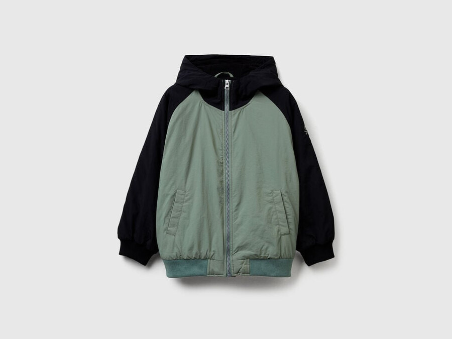 nylon jacket with hood