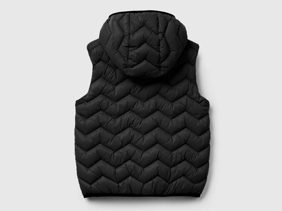padded vest with hood