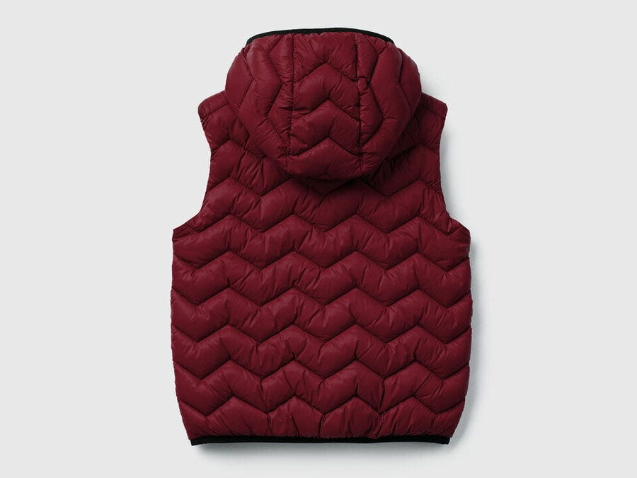 padded vest with hood