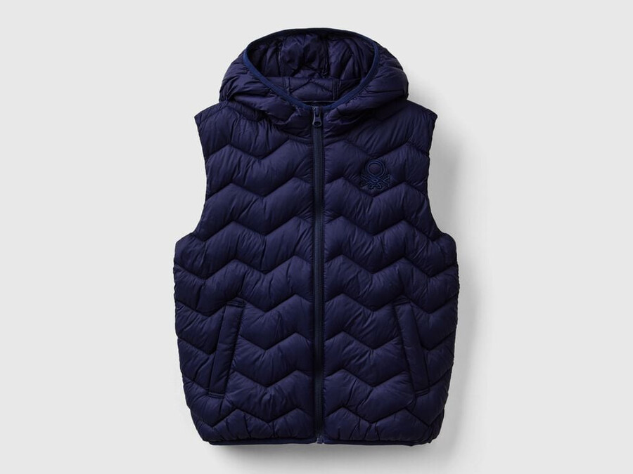 padded vest with hood
