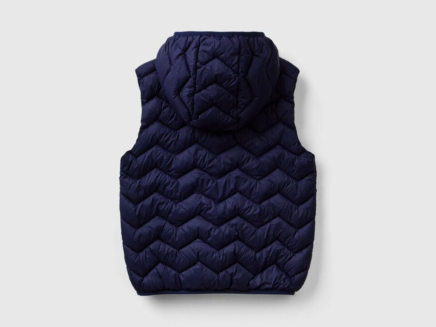 padded vest with hood