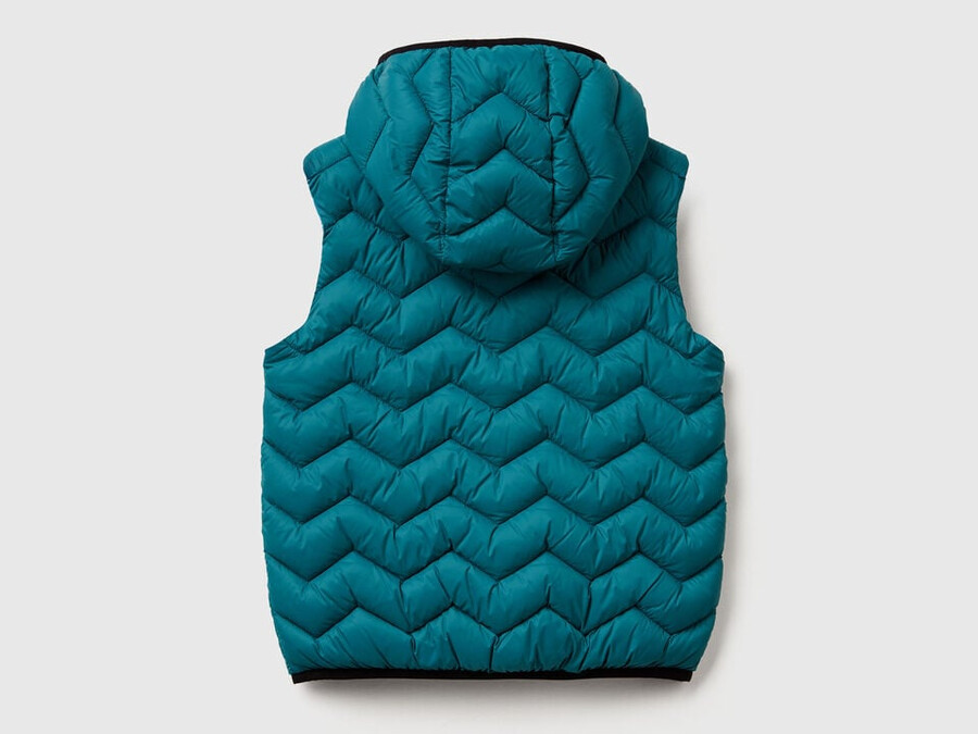 padded vest with hood