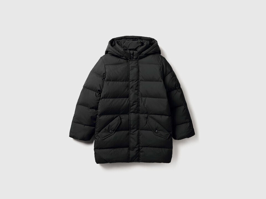padded jacket with removable hood