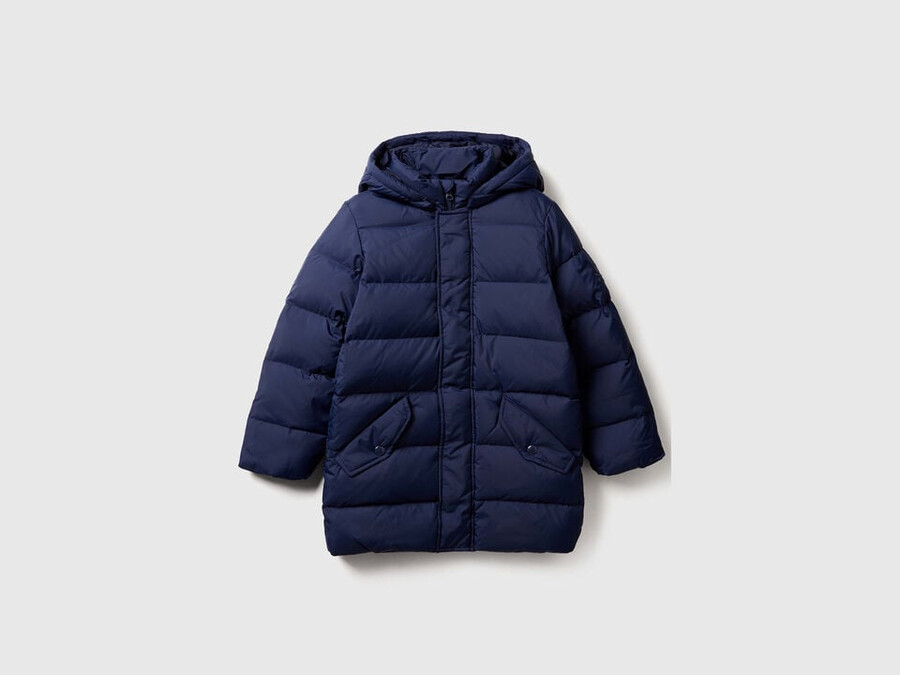 padded jacket with removable hood