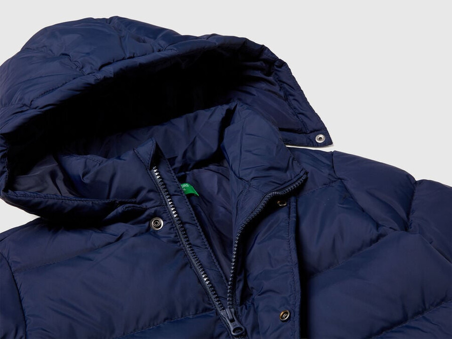 padded jacket with removable hood