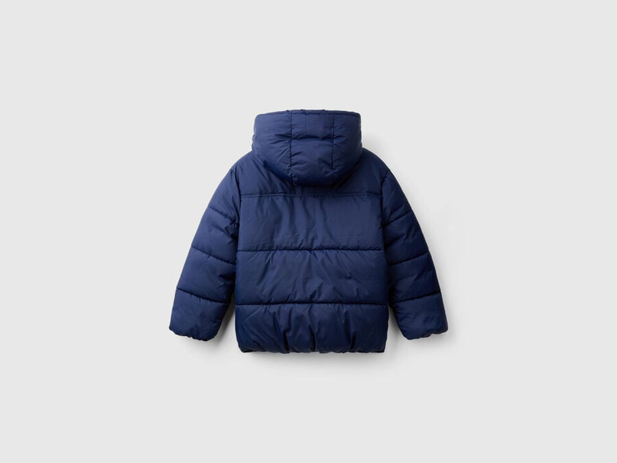 padded jacket with teddy interior