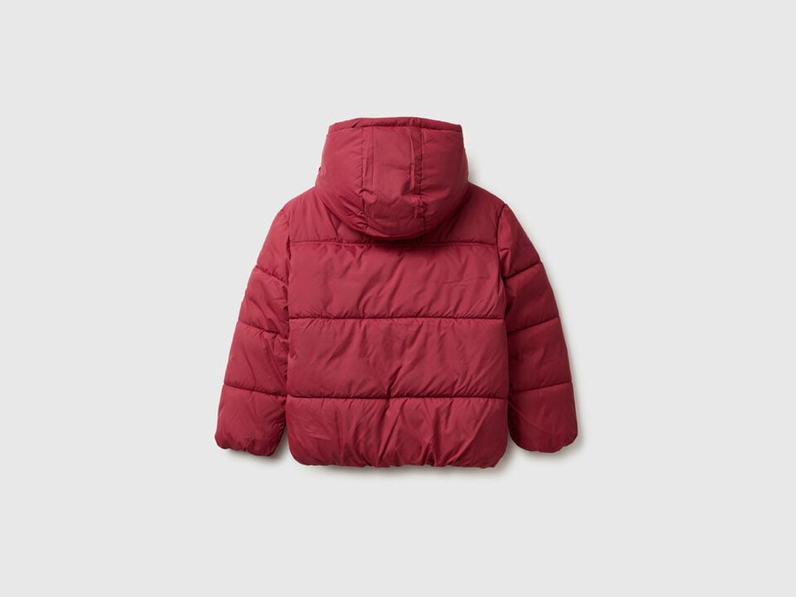 padded jacket with teddy interior