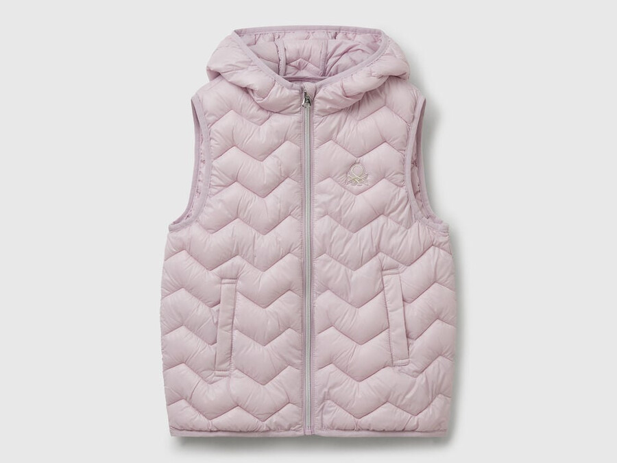 padded vest with hood