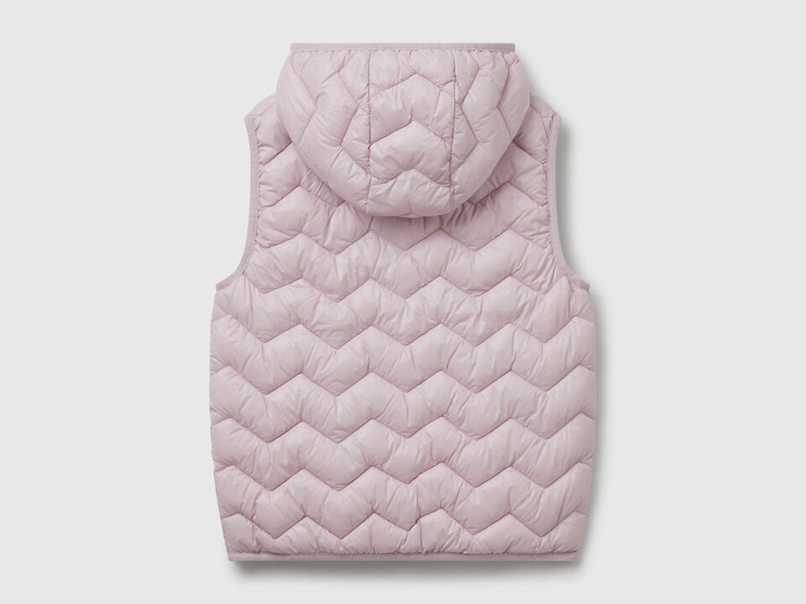 padded vest with hood