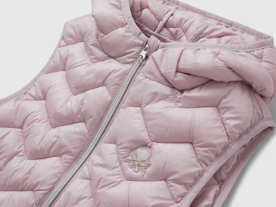 padded vest with hood