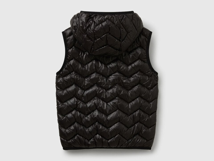 padded vest with hood