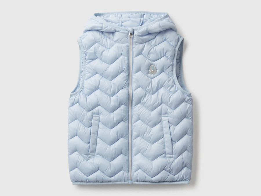padded vest with hood