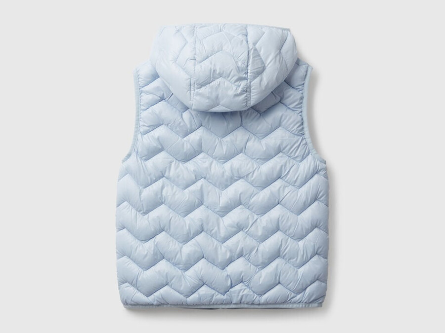 padded vest with hood