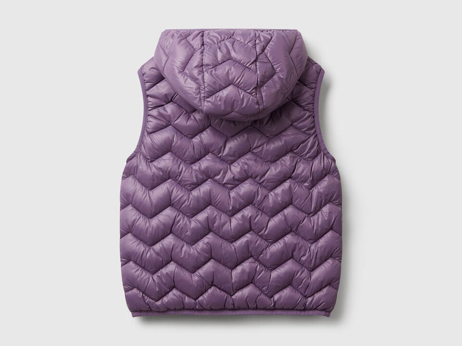 padded vest with hood