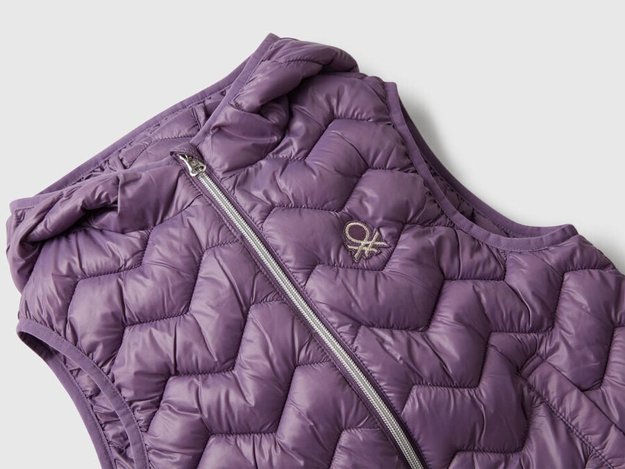 padded vest with hood