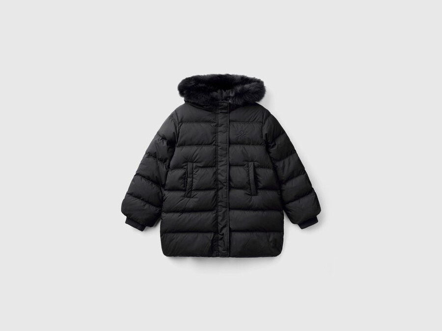 rain defender down jacket with detachable hood