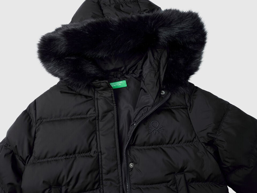 rain defender down jacket with detachable hood