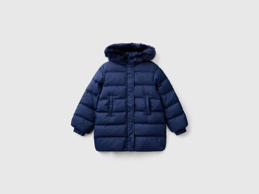 rain defender down jacket with detachable hood