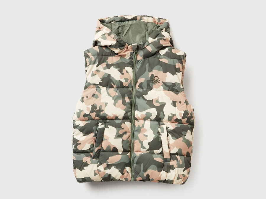 padded camouflage vest