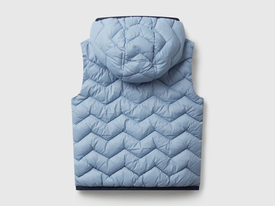 padded vest with hood
