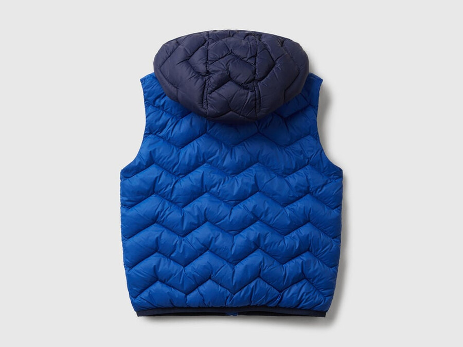 padded vest with hood