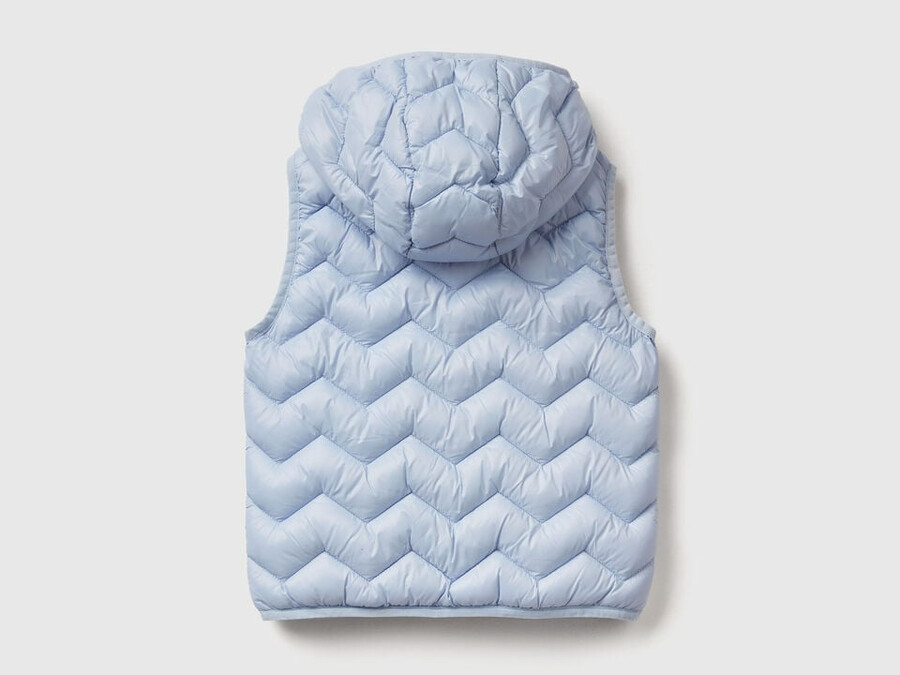 padded vest with hood