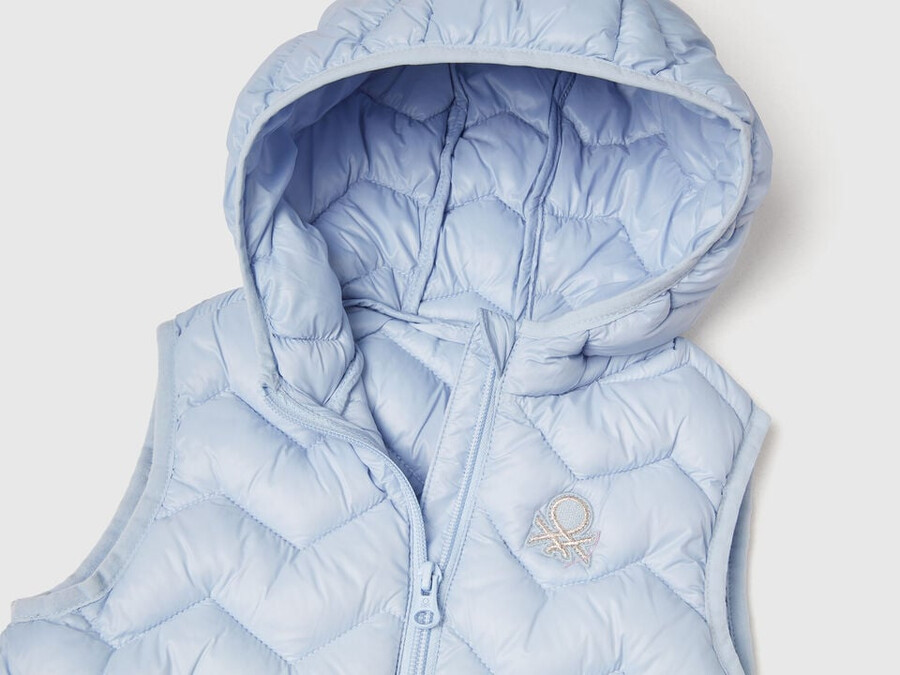 padded vest with hood