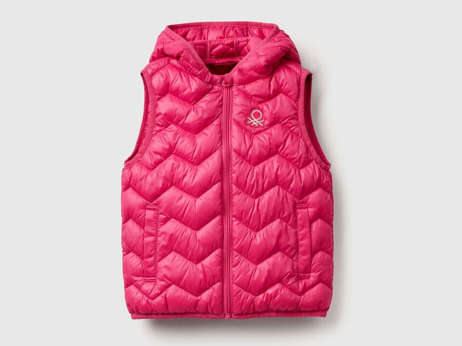 padded vest with hood