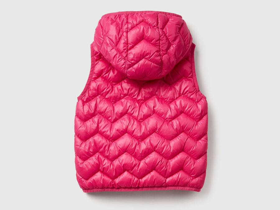 padded vest with hood