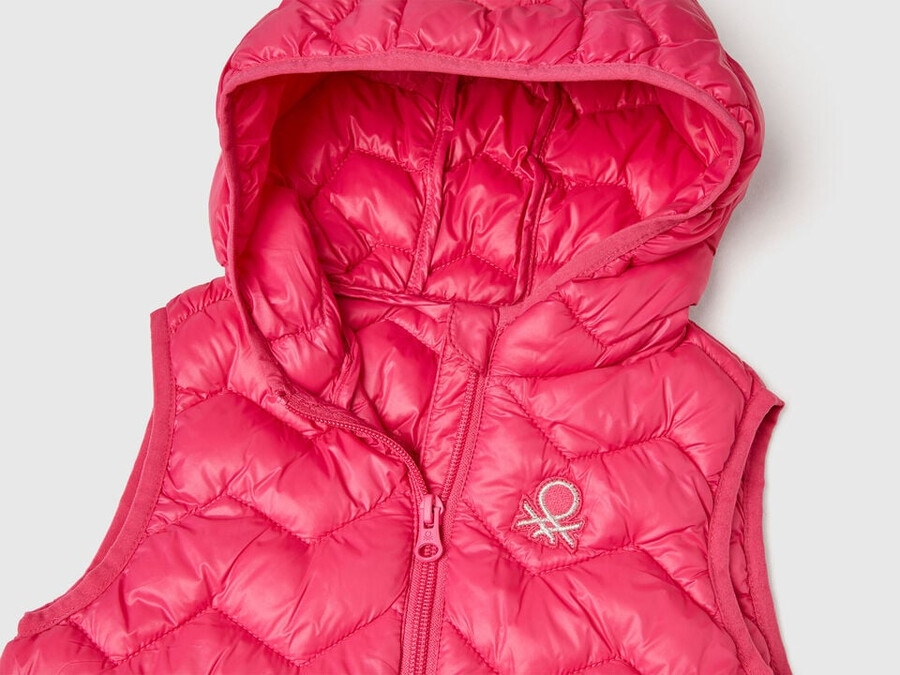 padded vest with hood