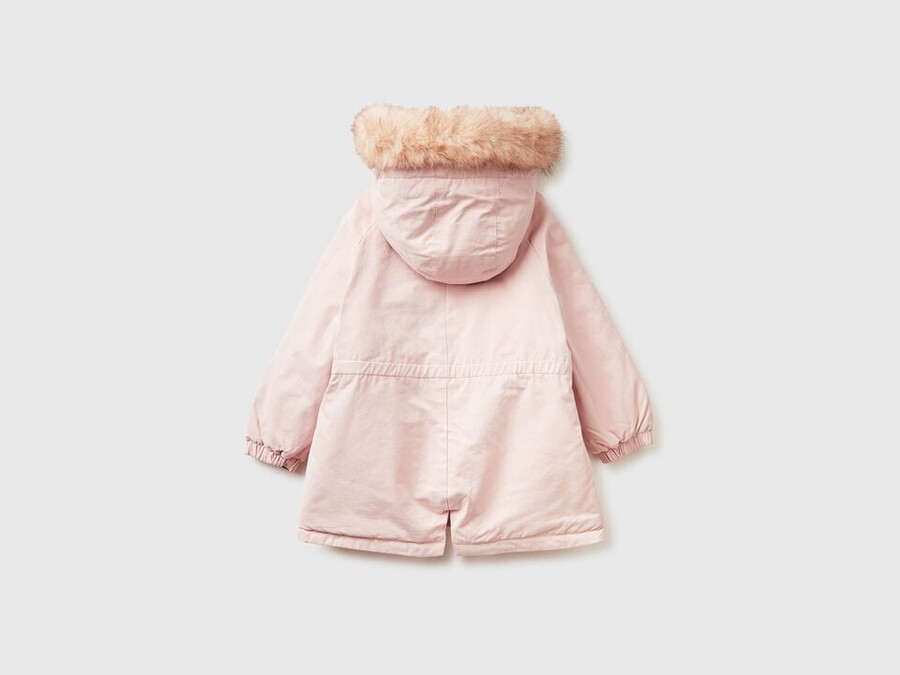 padded parka with drawstring