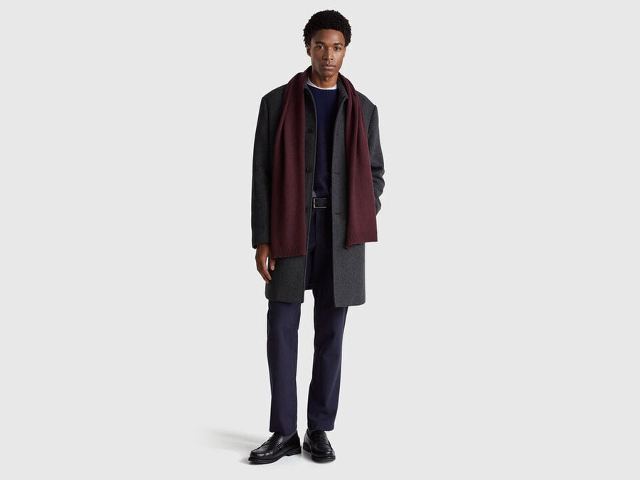 cotton blend coat