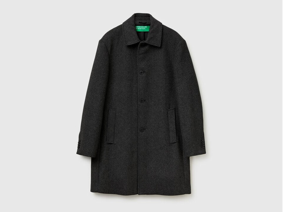 cotton blend coat