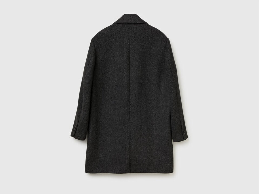 cotton blend coat