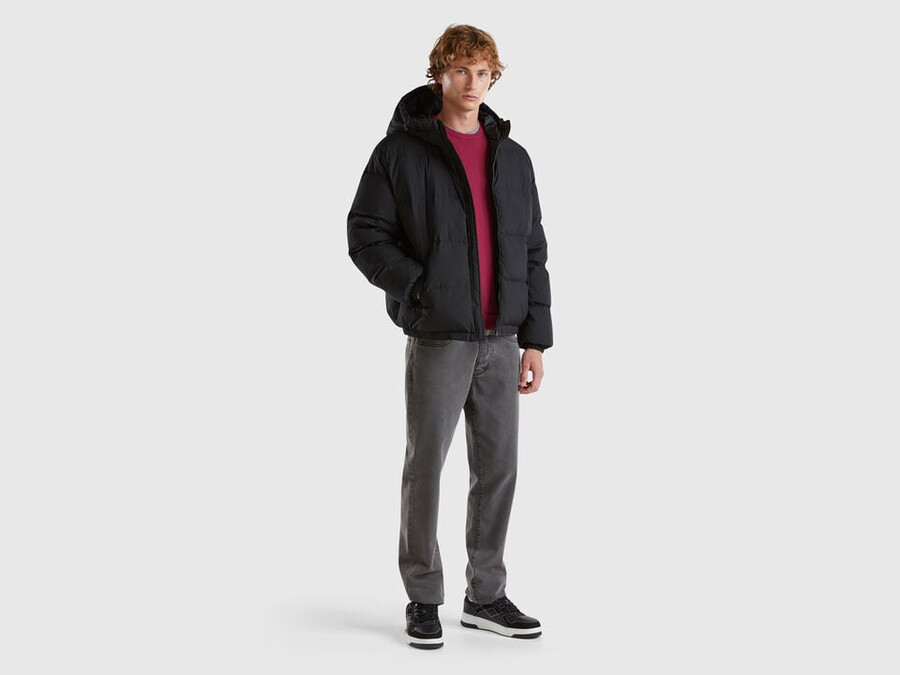 real recycled down padded jacket