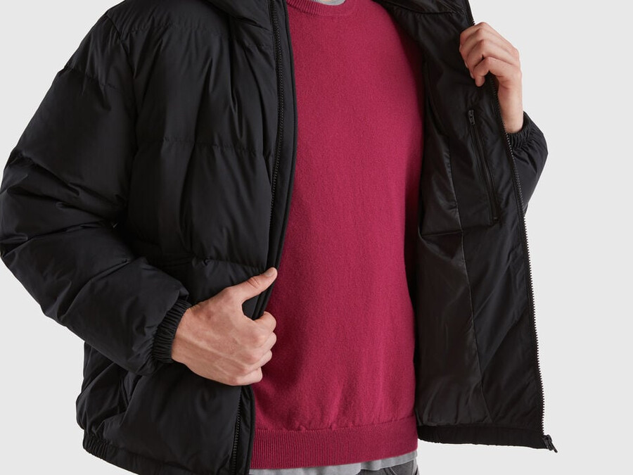 real recycled down padded jacket