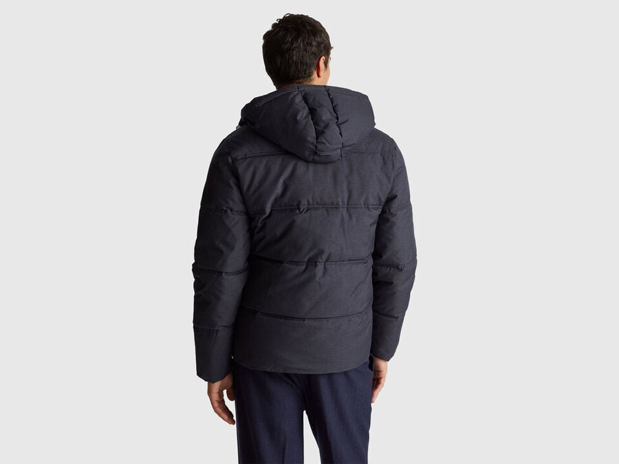 regular fit jacket with hood
