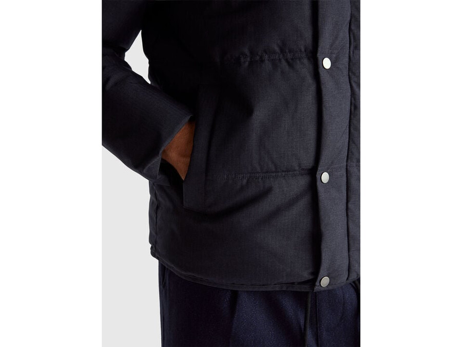 regular fit jacket with hood