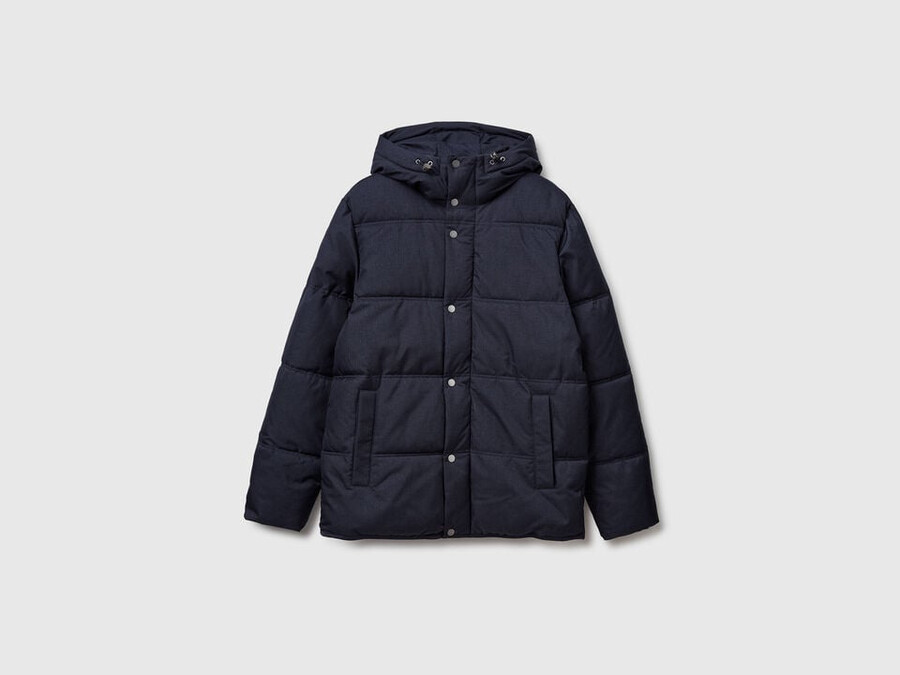 regular fit jacket with hood