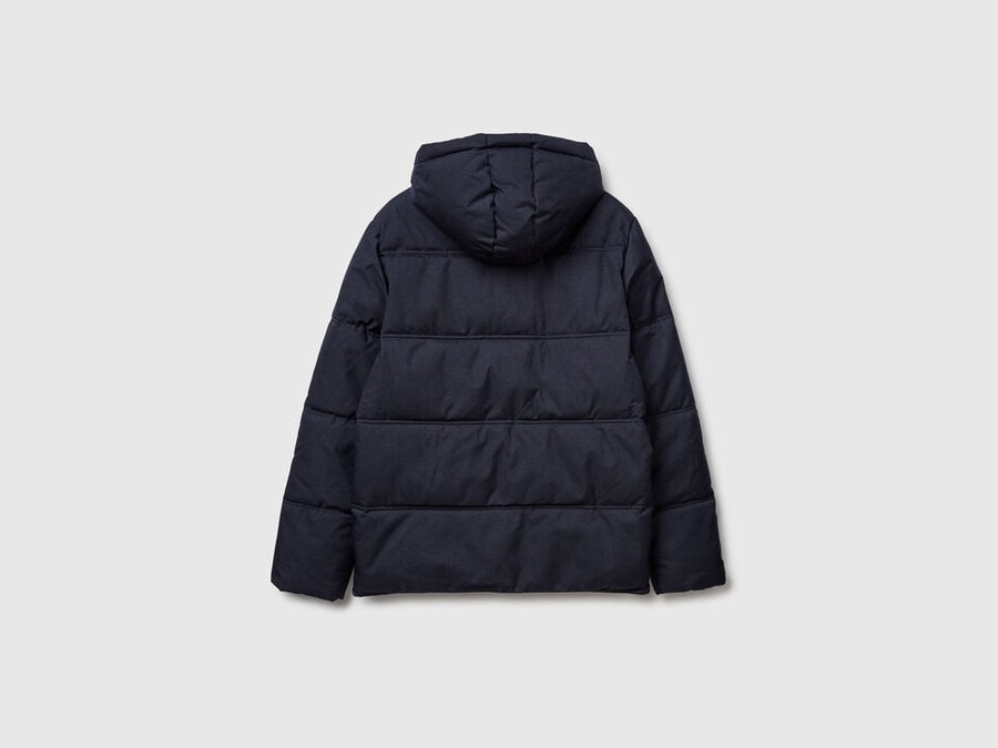 regular fit jacket with hood