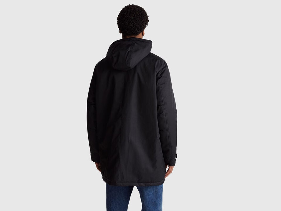 padded parka in cotton and nylon